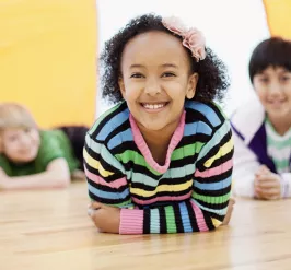 kids playing parachute game