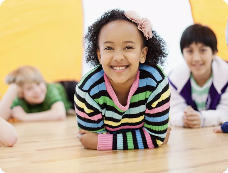 kids playing parachute game