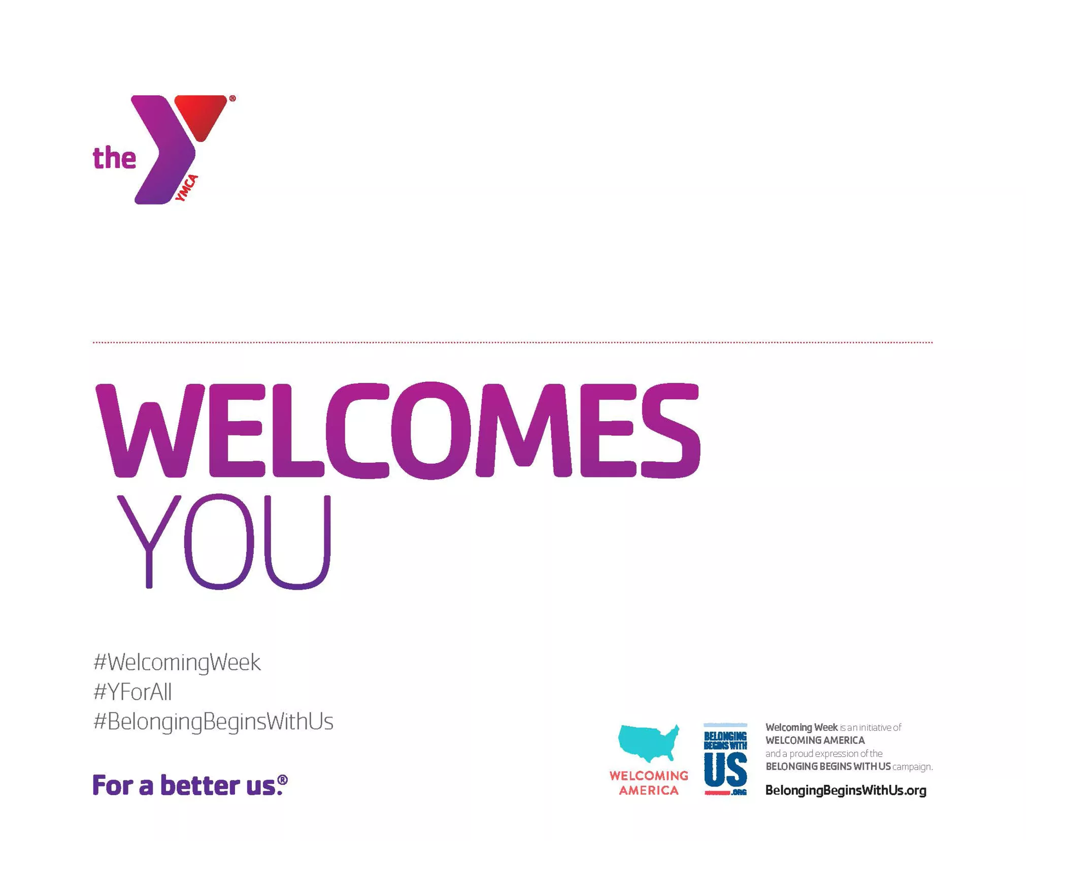 Welcoming Week Sign