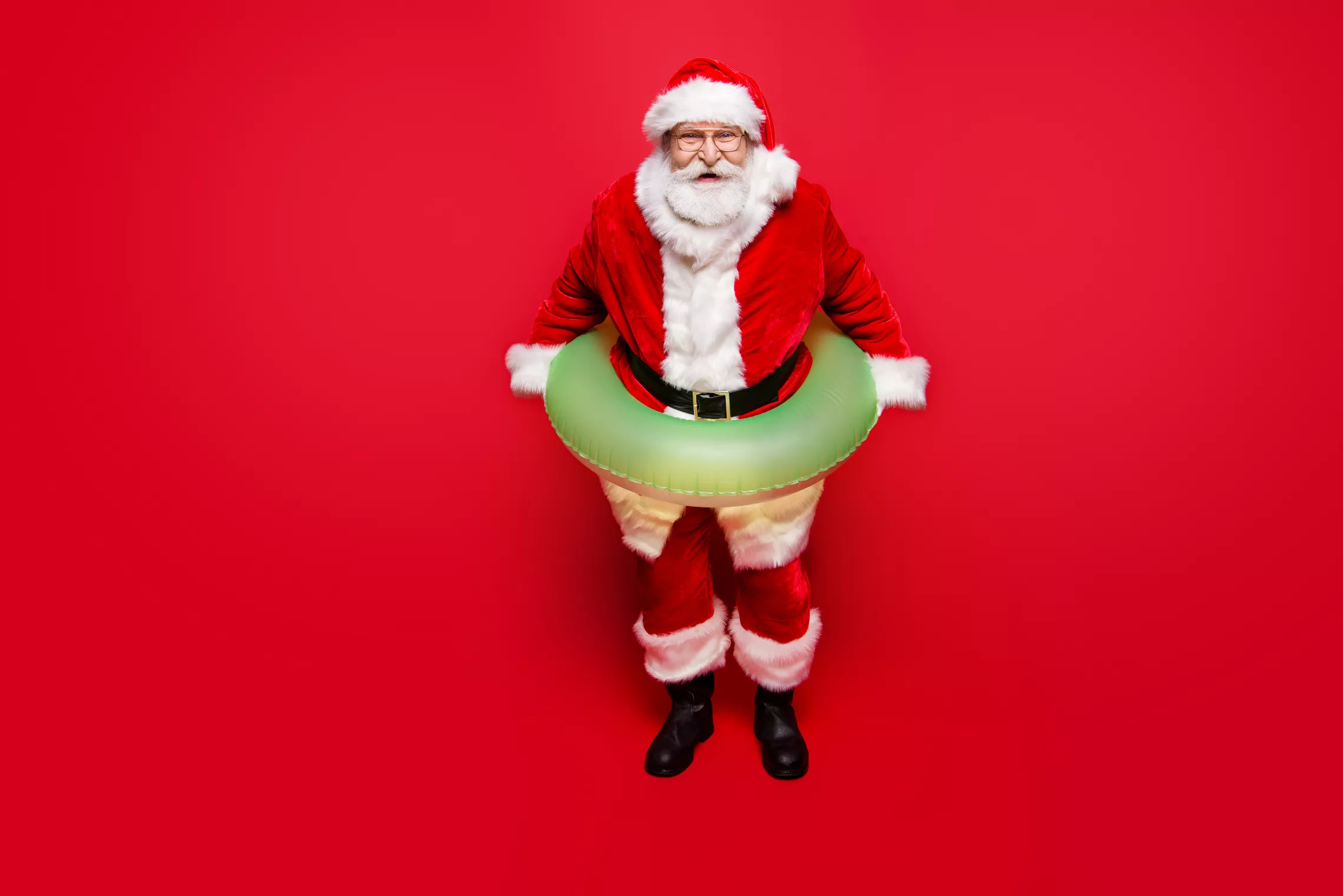 Santa Swimming - ADOBE