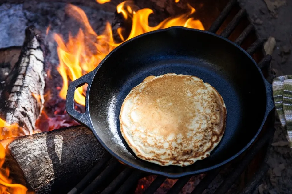 Pancake Breakfast camp fire