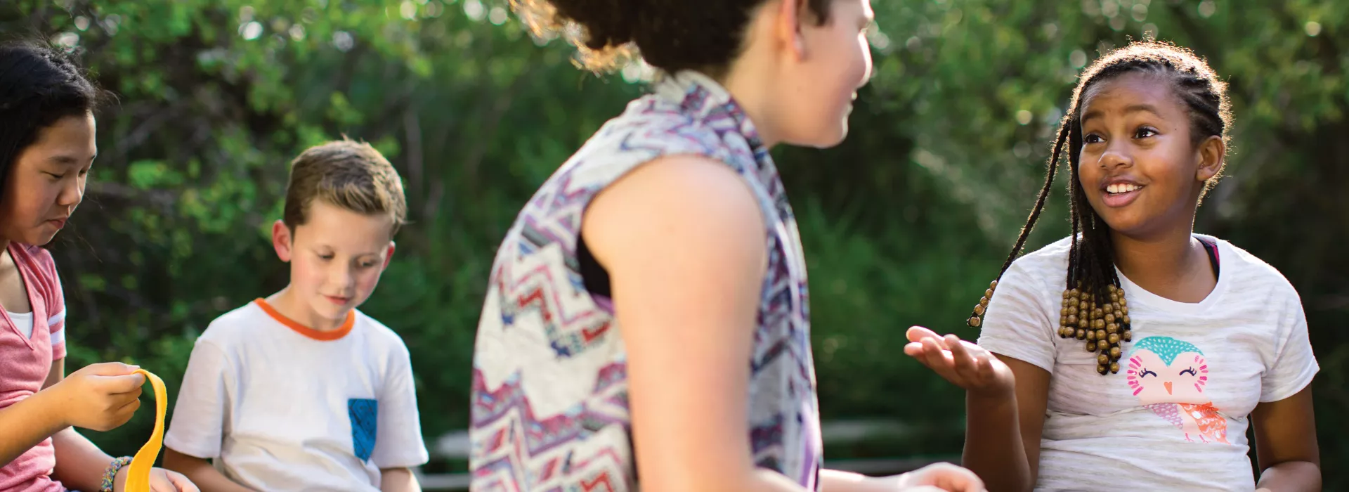 group of kids playing outside