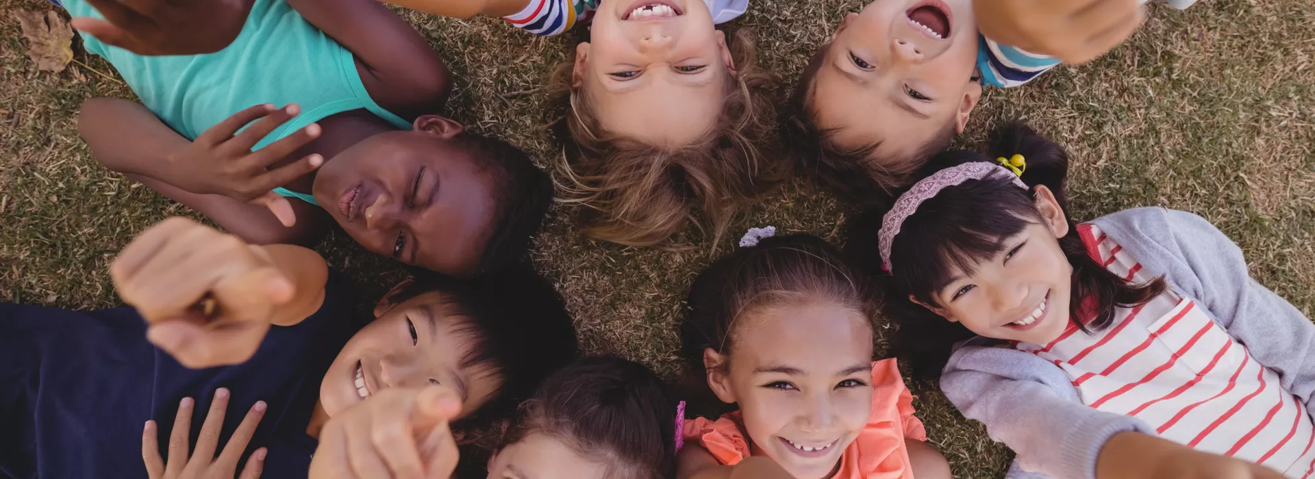 group of kids in a circle