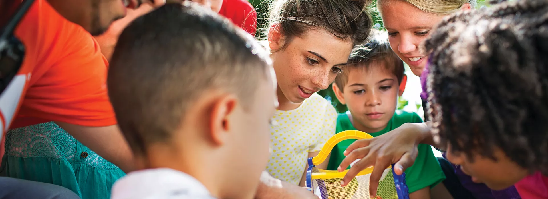group of kids playing outside