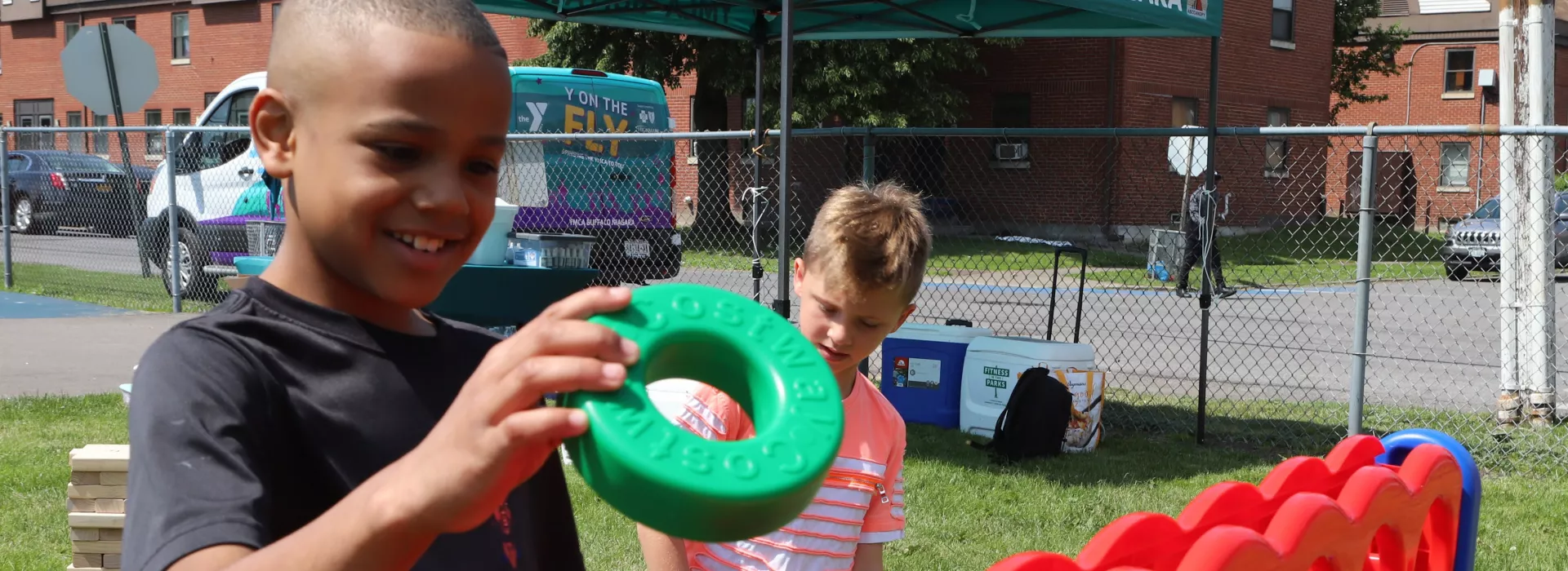 boy playing connect4